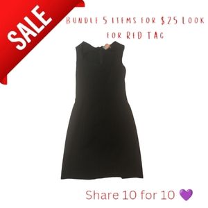 Banana republic size 6 little black dress Bodycon Form fitting Knee length